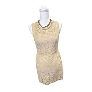 3.1 Phillip Lim Ivory Textured Floral Mini Dress, Size 4